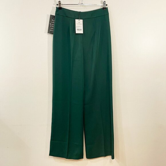 New Tuckernuck Erin Wide Leg Trouser Rainforest Green Small $178 - Picture 3 of 6